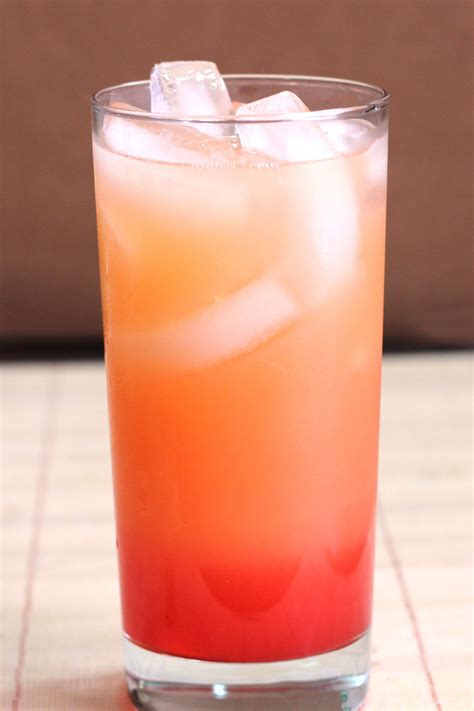Vodka Sunrise Drink Recipe With Vodka Orange Juice And Grenadine