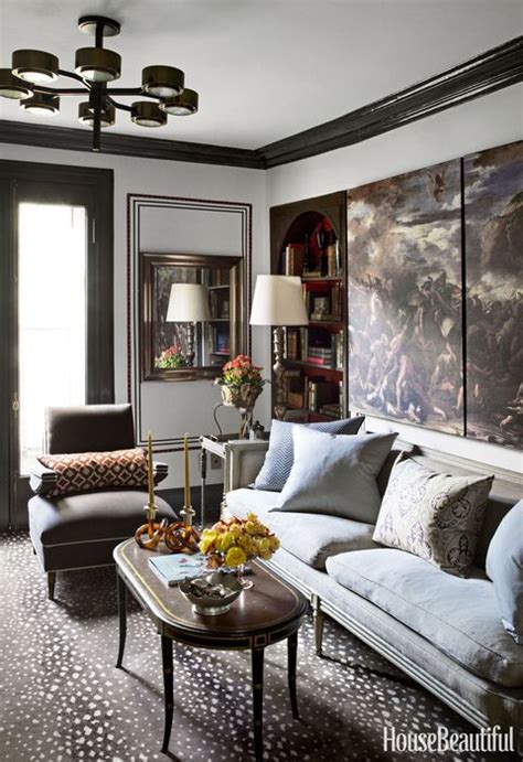 This living room layout relies on the unconventional use of a deep blue color on the walls, highlighted and accented by bold, ornate. 70 Best Living Room Decorating Ideas & Designs - HouseBeautiful.com
