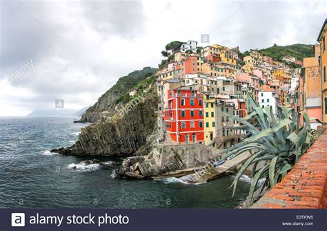 Riomaggiore Fisherman Village Is One Of Five Famous Colorful Villages