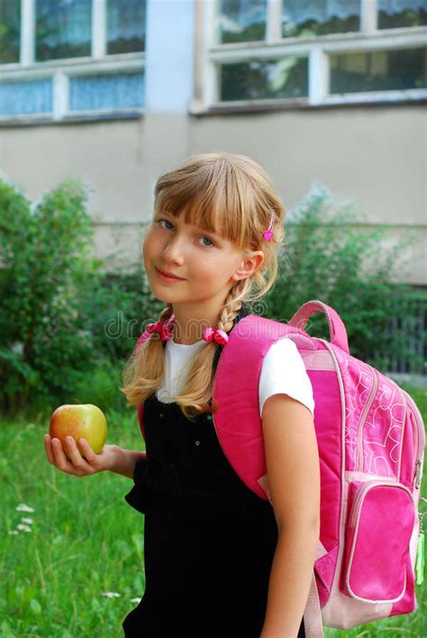 Young Girl Going To School Stock Images Image 15400264