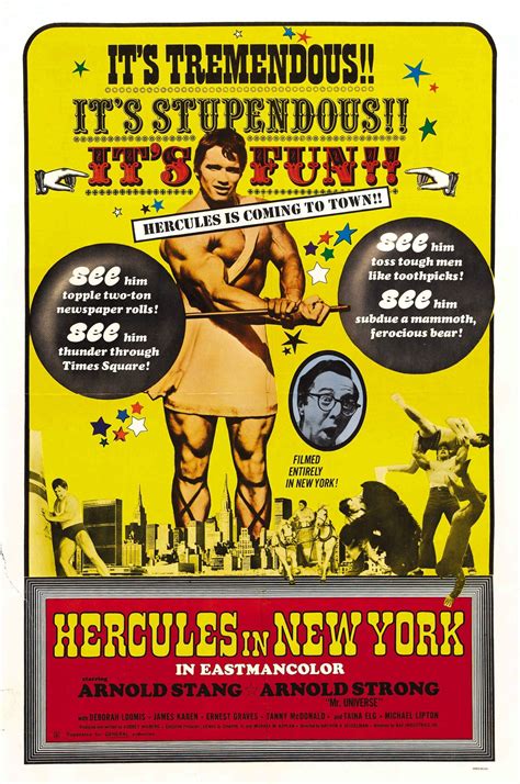 Hercules In New York 1970 Posters — The Movie Database Tmdb