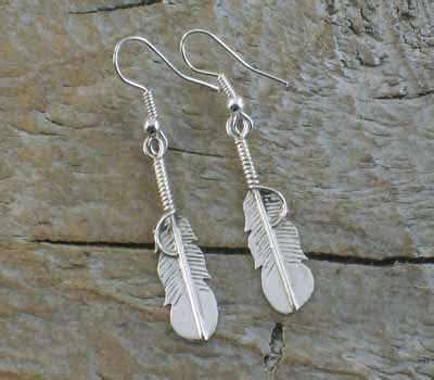 Native American Indian Sterling Silver Earrings American Indian