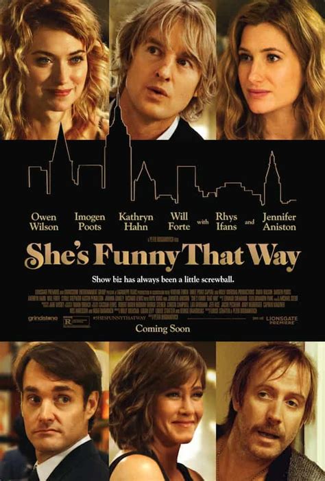 Watch Now Trailer For Shes Funny That Way Starring Owen Wilson Jennifer Aniston Imogen