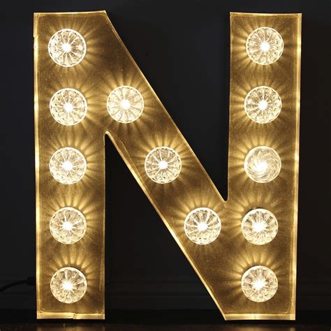 Free delivery and returns on ebay plus items for plus members. Large Marquee 'L' Light Up Letter N - Vintage N Letter Lght