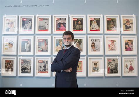 Audrey Hepburns Son Luca Dotti During A Press Preview For The Audrey Hepburn Portraits Of An