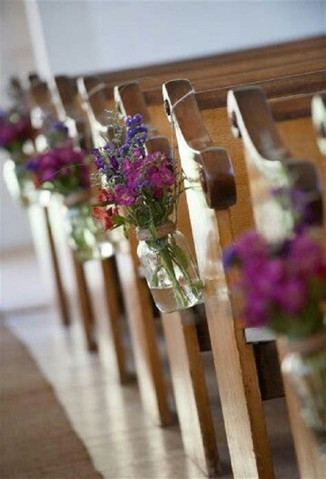 Simple Church Wedding Aisle Decorations