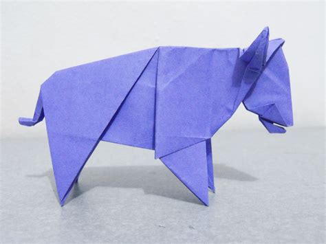 Origami Bison Disenado Por Seiji Nishikawa Alejandro De La Fuente