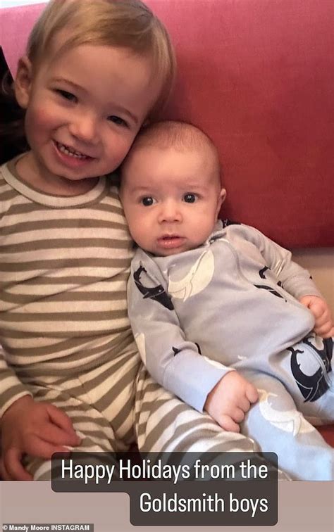 Mandy Moore Shares Adorable New Snaps Of Herself With Her Sons Posing In Pajamas Trends Now