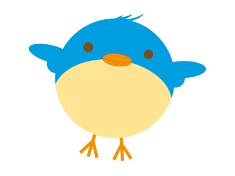 Vector Cute Cartoon Bird Image