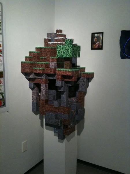 Minecraft Papercraft Diorama Minecraft Crafts Minecraft Bedroom