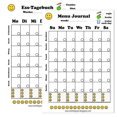 Klaviertastatur zum ausdrucken pdf.pdf size: MeinLilaPark: Free printable menu journal - ausdruckbares ...