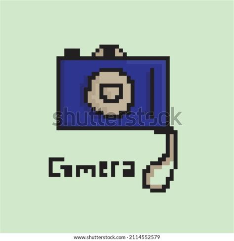 Pixel Art Camera Vector 8 Bit Stock Vector Royalty Free 2114552579