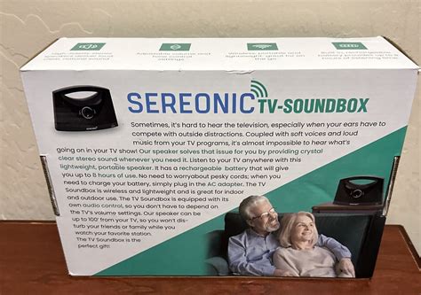 Serene Innovations Sereonic Tv Soundbox Wireless Tv Speaker Bt 200b
