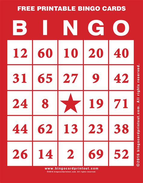 Low Vision Bingo Cards 10 Cards Printable Bingo Cards