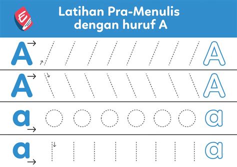 Free Printable Yuk Kita Belajar Pra Menulis Abjad Learningnesia