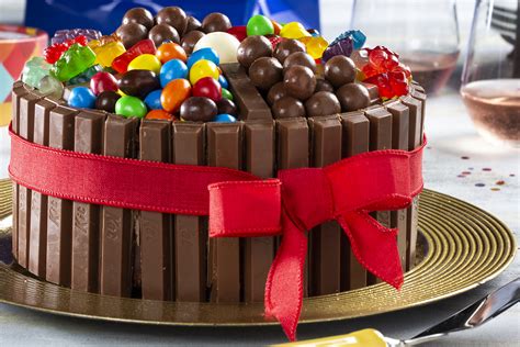 Chocolate Cake Decorated With Candy