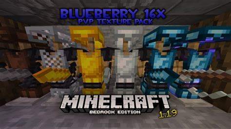 BlueBerry PVP Texture Pack X Minecraft Bedrock YouTube