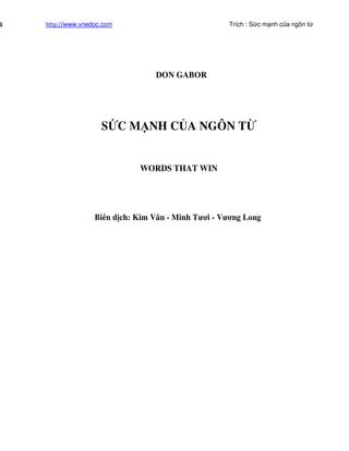 Suc Manh Cua Ngon Tu PDF