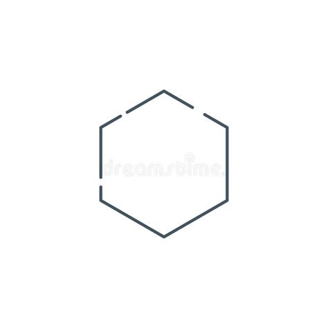 Hexagon Linear Community Icon Network Or Organization Concept For
