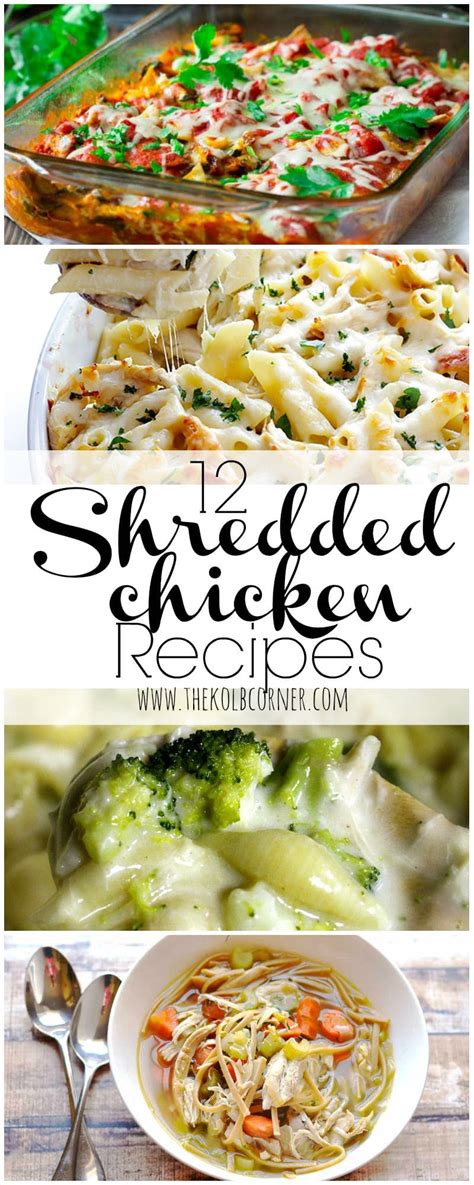 These 12+ recipes that use shredded chicken are perfect for busy weeknights and even. 12 Shredded Chicken Recipes | Domestically Creative