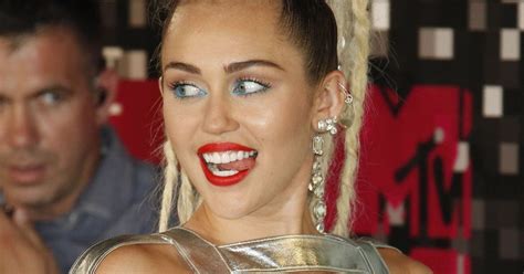 Miley Cyrus Flashes Her Nipple Again In Naked Snap Just Days After Complaints Over Vma Nip Slip