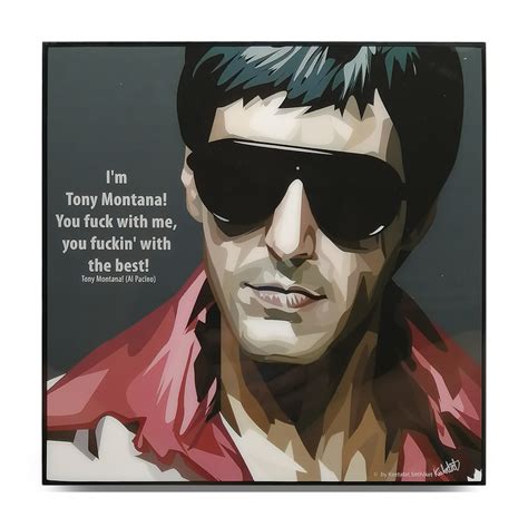 Scarface Pop Art Poster Im Tony Montana Infamous Inspiration