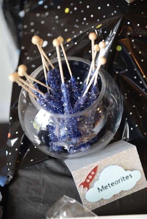 Check Out This Awesome Meteorite Candy At This Outer Space Birthday