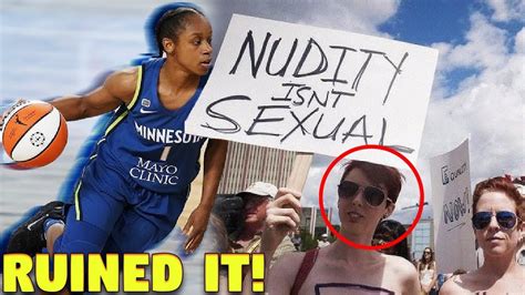 Feminists Come To The Wnba Game Topless For This Reason Youtube