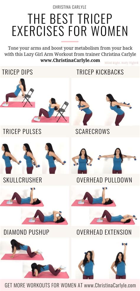 The Best Tricep Exercises For Women To Get Tight Toned Arms In 2020