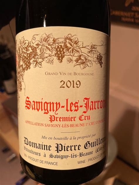 2020 Domaine Pierre Guillemot Savigny Lès Beaune 1er Cru Les Jarrons France Burgundy Côte De