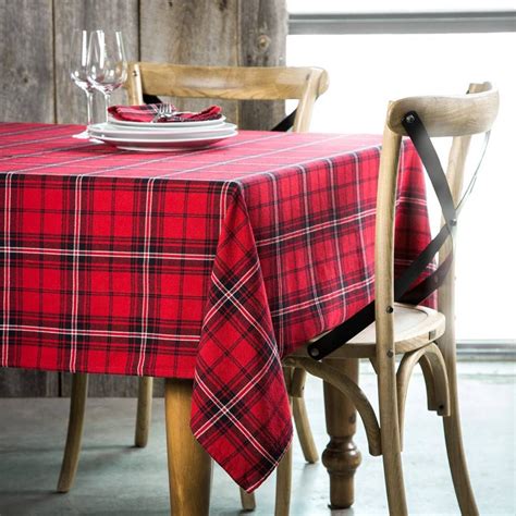 Nappe Rouge Carreaux Checkered Tablecloth Red Checkered Table Cloth