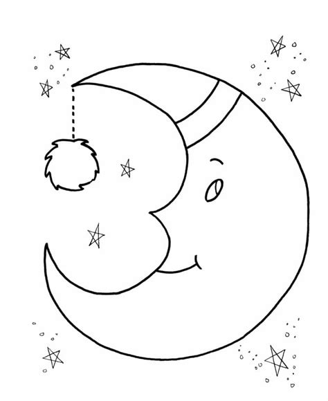 Phases Of The Moon Coloring Page Free Printable Coloring Pages For Kids