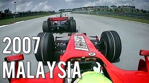 Ferrari Against Mclaren 2007 Malaysian Grand Prix Youtube