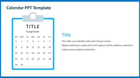 Explore Calendar Ppt Template Presentation Designs