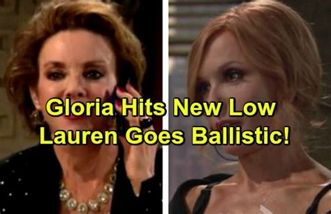 The Young And The Restless Spoilers Gloria Stoops Even Lower Scheme Blows Up Lauren Outraged