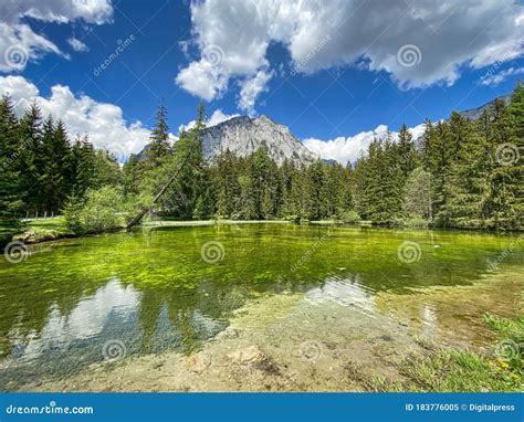 Green Lake Austria Stock Image Image Of Travel Cloud 183776005