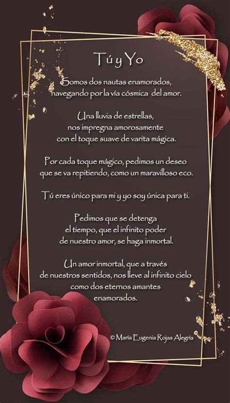Poemas De Mau Maria Eugenia Rojas Alegria 💜 Tu Y Yo 💜 Frases