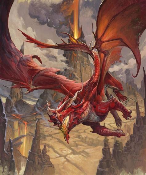 Pin By Joshua Wilcox On D And D Dragon Fantasy Dragon Red Dragon