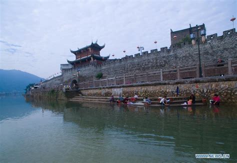 Ancient Wall In Changting County Se Chinas Fujian Cn