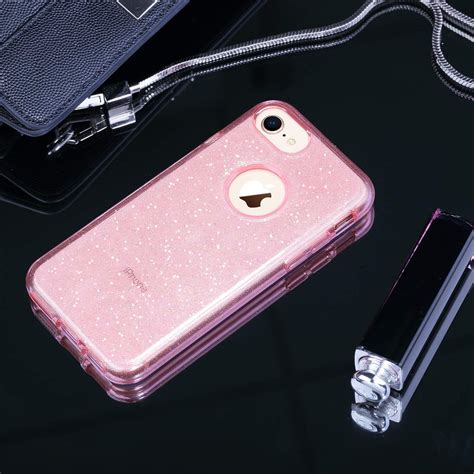 Ulak Iphone 8 Clear Glitter Case Iphone 7 Case See Through