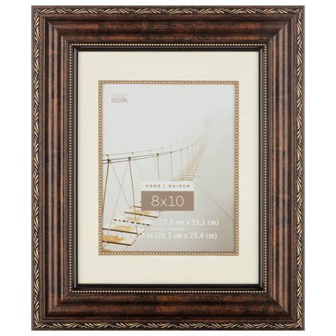 Bronze Ornate 8 X 10 Frame With Mat Home Collection By Studio Décor