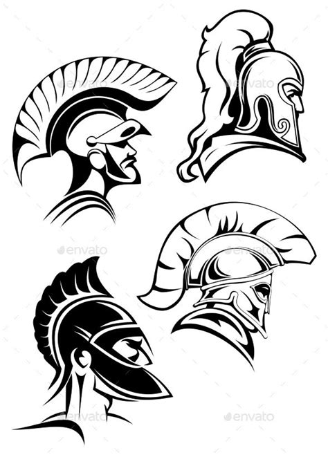 Spartan Warriors Spartan Warrior Outline Art Spartan Tattoo