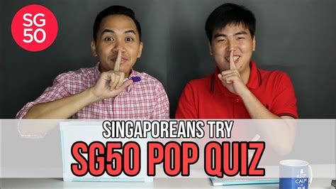 Singaporeans Try Sg50 Pop Quiz National Day Special