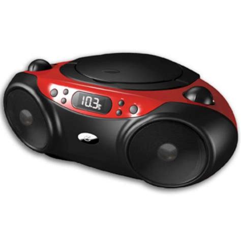 Gpx Sport Style Stereo Cd Boombox With 35mm Audio Input Jack Bc232r