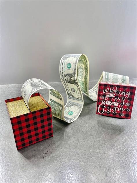 Surprise Money Pull Box Christmas Money Pull Box Diy Christmas Kit