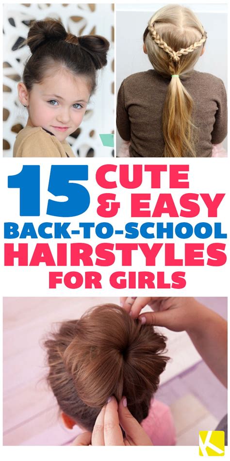 When my kids were little, i was always super excited for the first day of school. 15 Cute & Easy Back-to-School Hairstyles for Girls - The ...