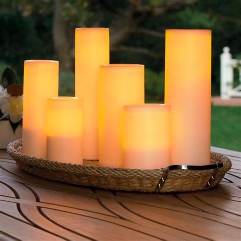 Battery Operated Flameless Outdoor Candles Frontgate Outdoor