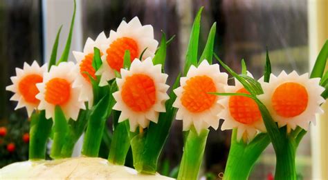 Josephines Recipes How To Make Carrot Radish Flowers Vegetable