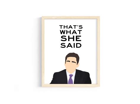 The Office Michael Scott Thats What She Etsy