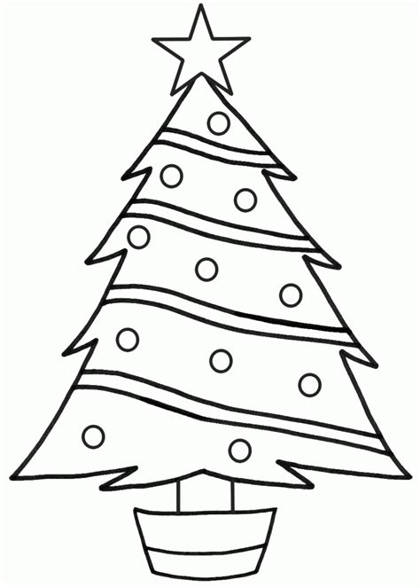 Printable Coloring Pages Christmas Tree